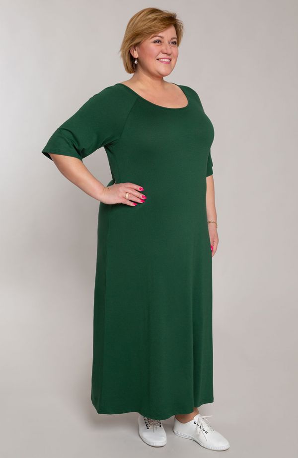 Długa sukienka w kolorze zieleni