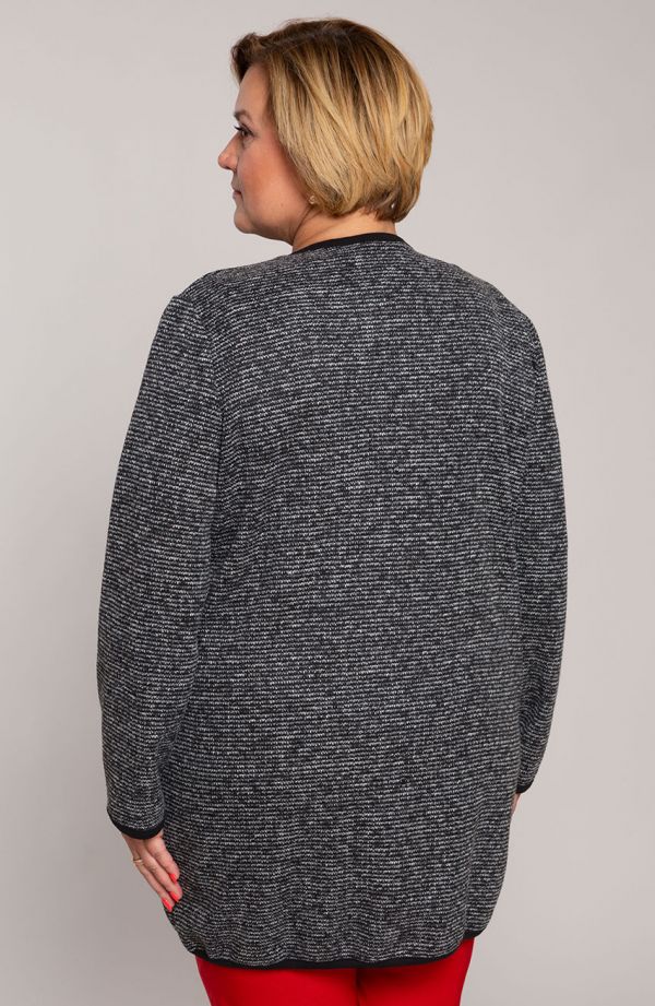 Sweter wdzianko w kolorze szarym