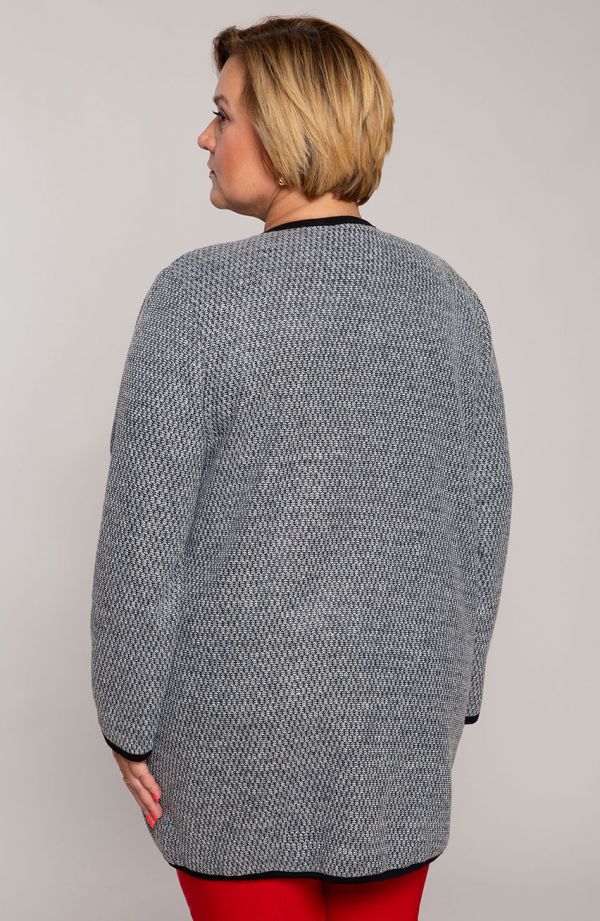 Sweter wdzianko w kolorze jasnoszarym