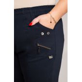 Pantaloni elastici culoare bleumarin