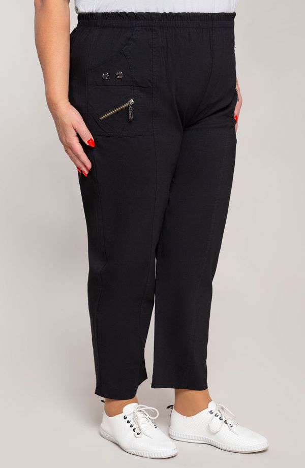 Pantaloni elastici culoare neagră