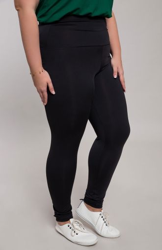 Pantaloni sport negri elastici de culoare neagră