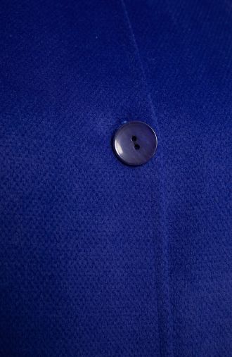 Jacheta albastru floarea de colt cu buzunare
