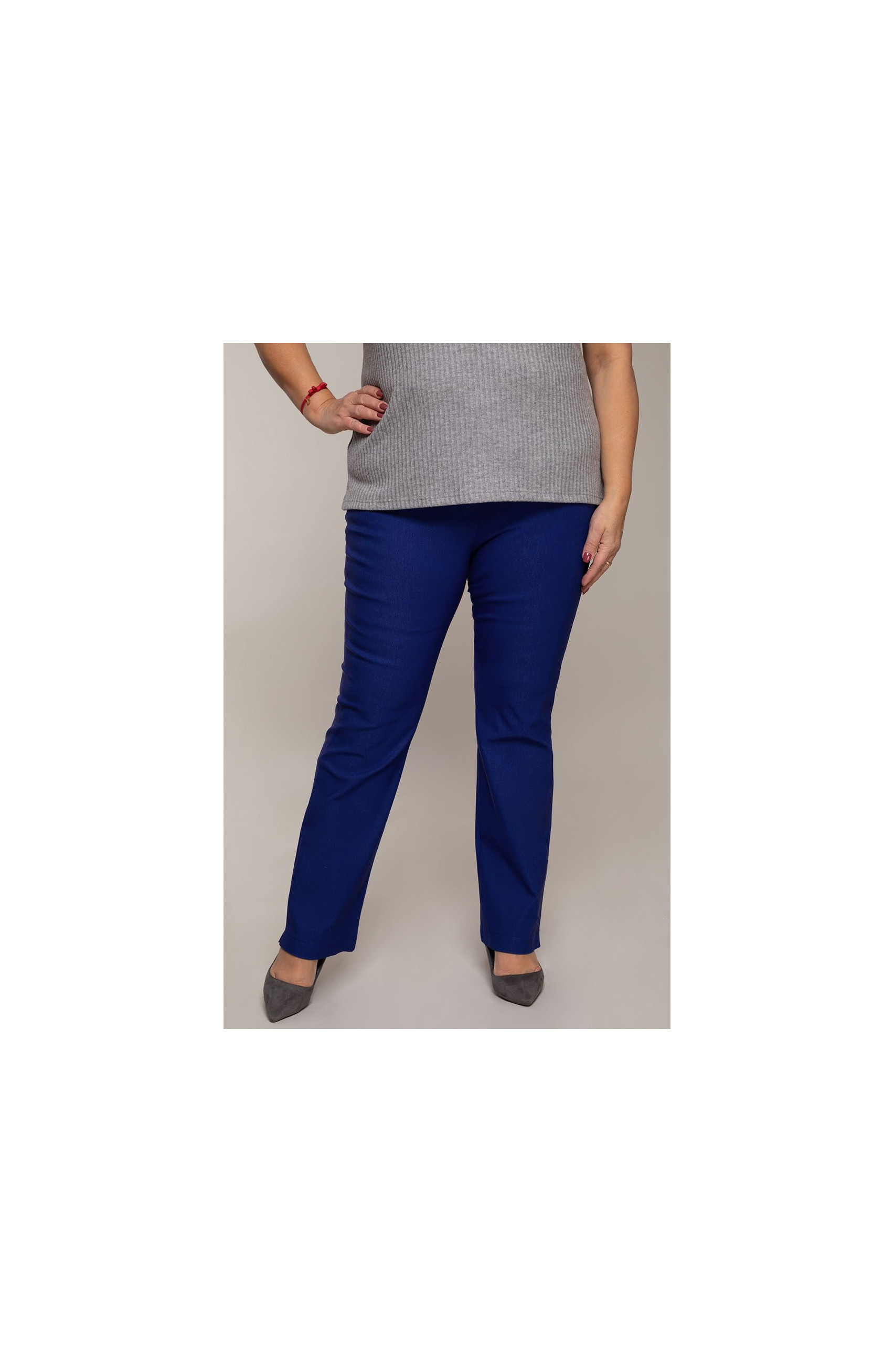 Pantaloni lungi drepți culoare albastră