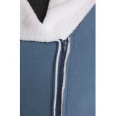 Jachetă din piele de oaie albastră de tranziție