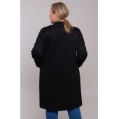 Palton negru cu buzunare