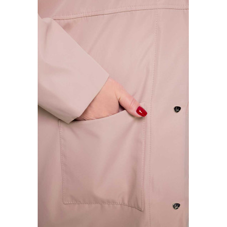 Jacheta roz deschis cu buzunare