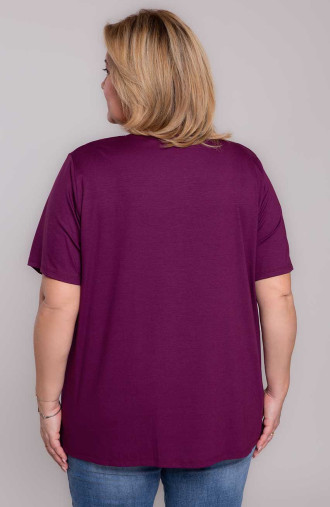 Tricou din tricot Blueberry