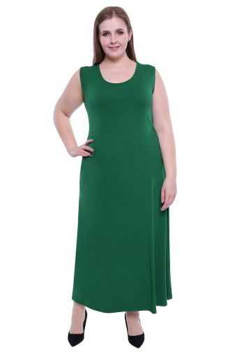 Sukienka maxi w kolorze ciemnej zieleni
