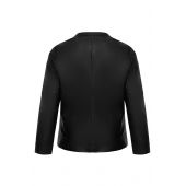 Jachetă neagră eco piele cu buzunare