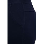 Pantaloni de trening bleumarin cu manșete elastice