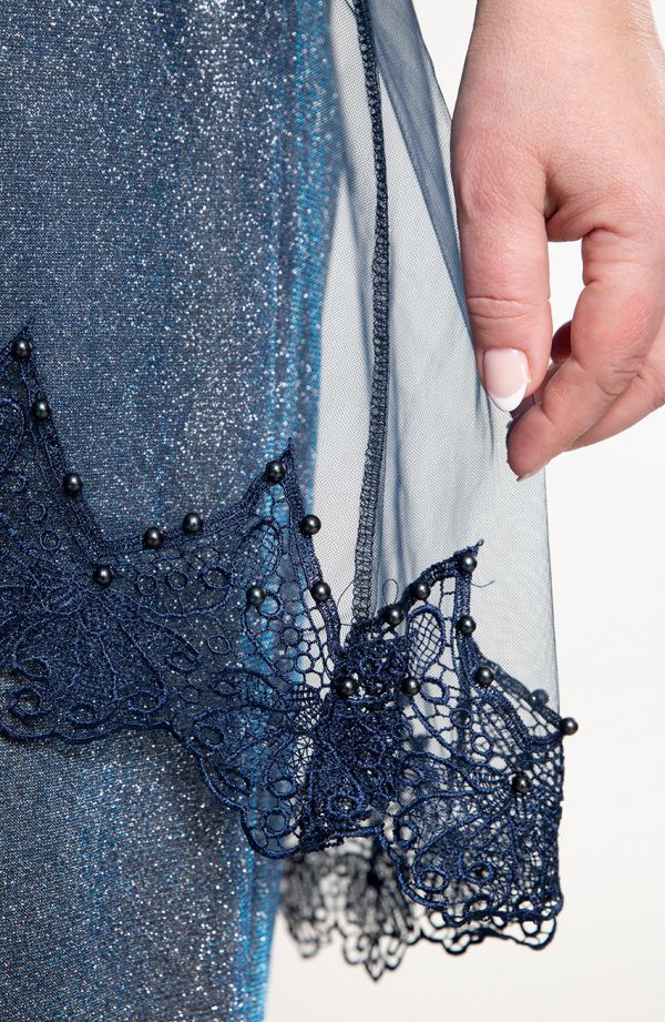 Rochie de mireasă bleumarin cu cu blazer
