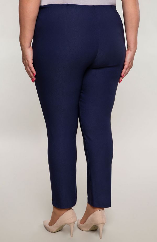 bleumarin plus dimensiunea pantalonilor pentru pufos 7/8 cu creștere înaltă